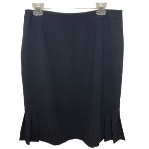 Tahari Pencil Skirt Black Knee Length size 12